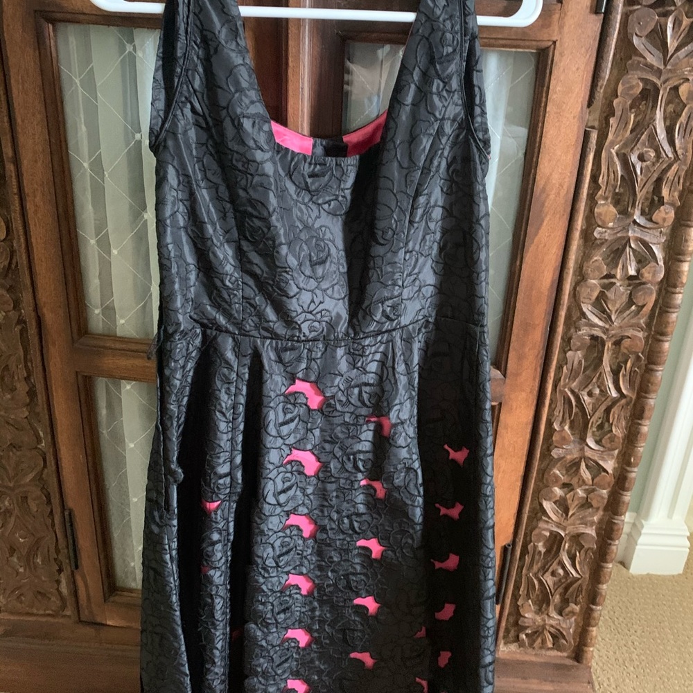 Betsy Johnson vintage off shoulder black dress